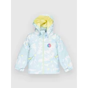 Roxy Snowy Tale Kids Jacket ice blue big flower
