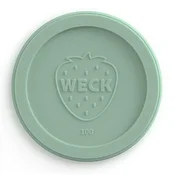 Weck plastični pokrovčki 100 mm, žajbljeve barve, komplet 3 kosov