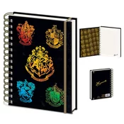 Pyramid International Harry Potter - Colorful Crest Dark A5 Wiro Notebook ( 064529 )