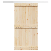 Pribor za klizna vrata 200 cm od aluminijske legure srebrna