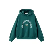 MANGO KIDS Majica S2ALTI kremna/temno zelena