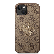 Guess GUHCP15S4GMGBR iPhone 15 6.1 brown hardcase 4G Big Metal Logo (GUHCP15S4GMGBR)