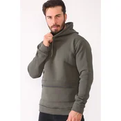 Moški pulover s kapuco dewberry Basic