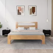 Vidaxl vidaXL Nočne omarice, komplet 2 kosov, črne, 50x46x50 cm