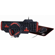 GEMBIRD Gejmerski set tastatura, miš, slušalice i podloga 4in1 GGS-UMG4-02