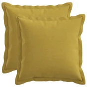 vidaXL Prevleka za blazino 2 pcs HOUTEN Svetlo zelena 40 x 40 cm