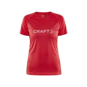 CRAFT ženska športna majica s kratkimi rokavi Core Essence Logo Tee, L, rdeča