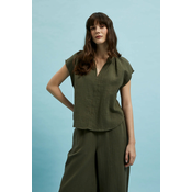 Marisse Womens Shirt L-Ko-4363 D.Olive