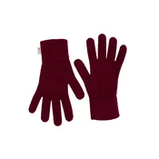 GOBI Cashmere Rokavice Essential Knit Cashmere Gloves bordo