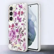 Infostyle Ovitek Guess Flower Collection - transparent za Samsung Galaxy S23 (GUHCS23SHCFWST) Prozorna/PC + TPU silikon