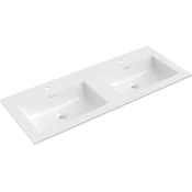 Mexen Otis vgradni umivalnik dvojni 121 x 46,5 cm, bel sijaj - 25181200D