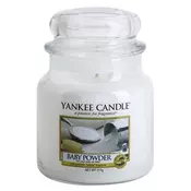 Yankee Candle Baby Powder dišeča sveča  411 g Classic srednja