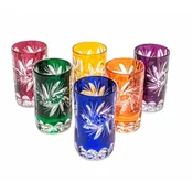Marika Barvni kristalni kozarci za vodko 30ml Oliwka Grinder