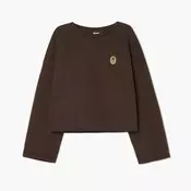 Cropp - Pulover s potiskom - rjava