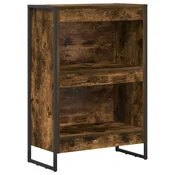 Vidaxl Knjigovni omar Dimni hrast 60 x 30 x 86,5 cm Konstruiran les