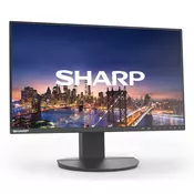 Sharp MODEL DD-EA241F, crna, 24 LCD monitor, FHD (1920x1080), DP, HDMI, DVI, VGA, podesiva visina do 150 mm