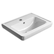 Gsi Elegantno CLASSIC keramično umivalnik 60x46cm, bela ExtraGlaze premaz