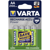 10x4 Varta Rechargeable Accu NiMh 2100 mAh Mignon