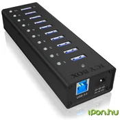 Priklopna postaja ICY BOX IB-AC6110 USB 3.2 Gen 1 Type-B, 5000 Mbit/s, črna
