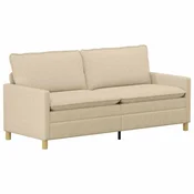 Vidaxl Kavč Krem 196 x 81 x 87,5 cm Blago