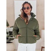 Kurtka damska zimowa krótka pikowana VIBEGIRL zielona Dstreet