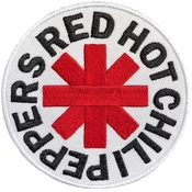 Red Hot Chili Peppers Asterisk Iron-On Patch White