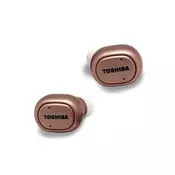 TOSHIBA slušalice Earbuds, BT, vodootporne, HandsF, zlatno/roze RZE-BT800