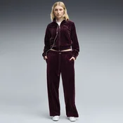 PUMA Essentials Elevated Velour Straight Leg Pants Women, Women, Ruby Noir, S