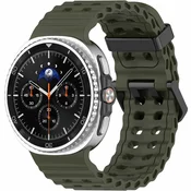 GS Silikonski pašček za Samsung Galaxy Watch 9/8/8 Classic, zelen
