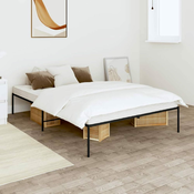 Metalni okvir za krevet crni 135x190 cm