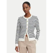 Tommy Hilfiger Pletena jopica Cable Fine WW0WW42370 Bela Regular Fit