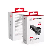 FORCELL Forcell F-Energy Carbon USB C QC3.0 PD 3A 20W CC50-1C črn avtomobilski polnilnik