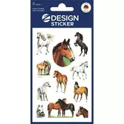 Samoljepljiva etiketa, papir, 2 lista, 76x120 mm, AVERY ZWECKFORM, Z-Design br. 53483, sjajni konji