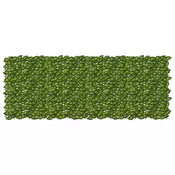 Vidaxl Ograja za balkon z listi Zelena in Rumena 200 x 75 cm