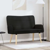 Sofa za dvije osobe Crna 115 x 61 x 87 cm Bouclé