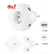 COLOSSUS USB uticnica 4u1 CSS-1930