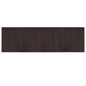 Vidaxl Preproga pravokotna temno rjava 60x200 cm bambus