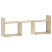 vidaXL Stenska polica Sonoma hrast 90 x 17 x 32 cm Inženirski les
