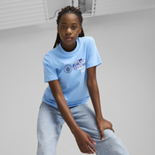 Puma Manchester City ftbl NRGY Tee Youth, Blue, Size 9-10Y, Clothing