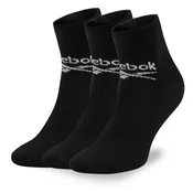 Reebok Set 3 parov unisex visokih nogavic R0429-SS24 (3-pack) Črna