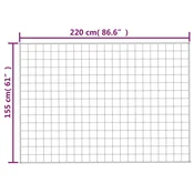 Vidaxl Obtežena odeja svetlo krem 155x220 cm 11 kg blago