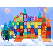 Magnetic Tiles Magnetni sestav za otroke set 112 kosov - Magnetic Tiles