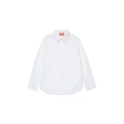 Otroška bombažna srajca Diesel CSTANLEY SHIRT bela barva, J02472