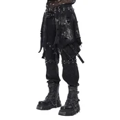 Moški kilt DEVIL FASHION - Nuclear Witcher - črn - SKT248