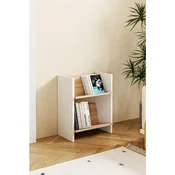 Hanah Home polica za knjige Derga2, 44 cm, hrast Sonoma / bela