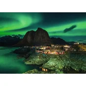 Ravensburger - Puzzle Aurora Borealis, Norveška: Severni sij nad Hamnoyem - 1 000 kosov