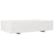 Vrtna sadilica bijela 110x60x26,5 cm od masivne borovine