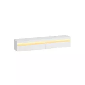 Songmics Stenska TV omarica 178x35x30 cm bela