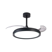 Aigostar-LED Prigušiva plafonski ventilator LED/50W/230V 2700-6500K 106cm+DO crna
