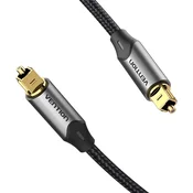 Vention Avdio kabel, optični, aluminijeva zlitina, 3m, siv
